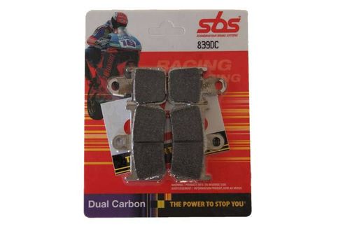 SBS 839 DC Dual Carbon racing brake pads front YZF R1