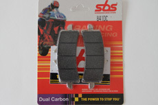 SBS 841 DC Dual Carbon racing brake pads front