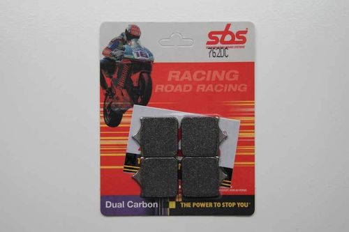 SBS 762 DC Dual Carbon racing brake pads front